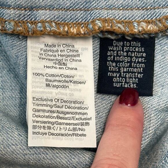 EUC | Madewell | Distressed Denim Skirt | Blue | Size 30 - Picture 6 of 12